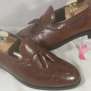 GRENSON ENGLAND LEATHER MEN'S BROWN TASSEL SZ 10C